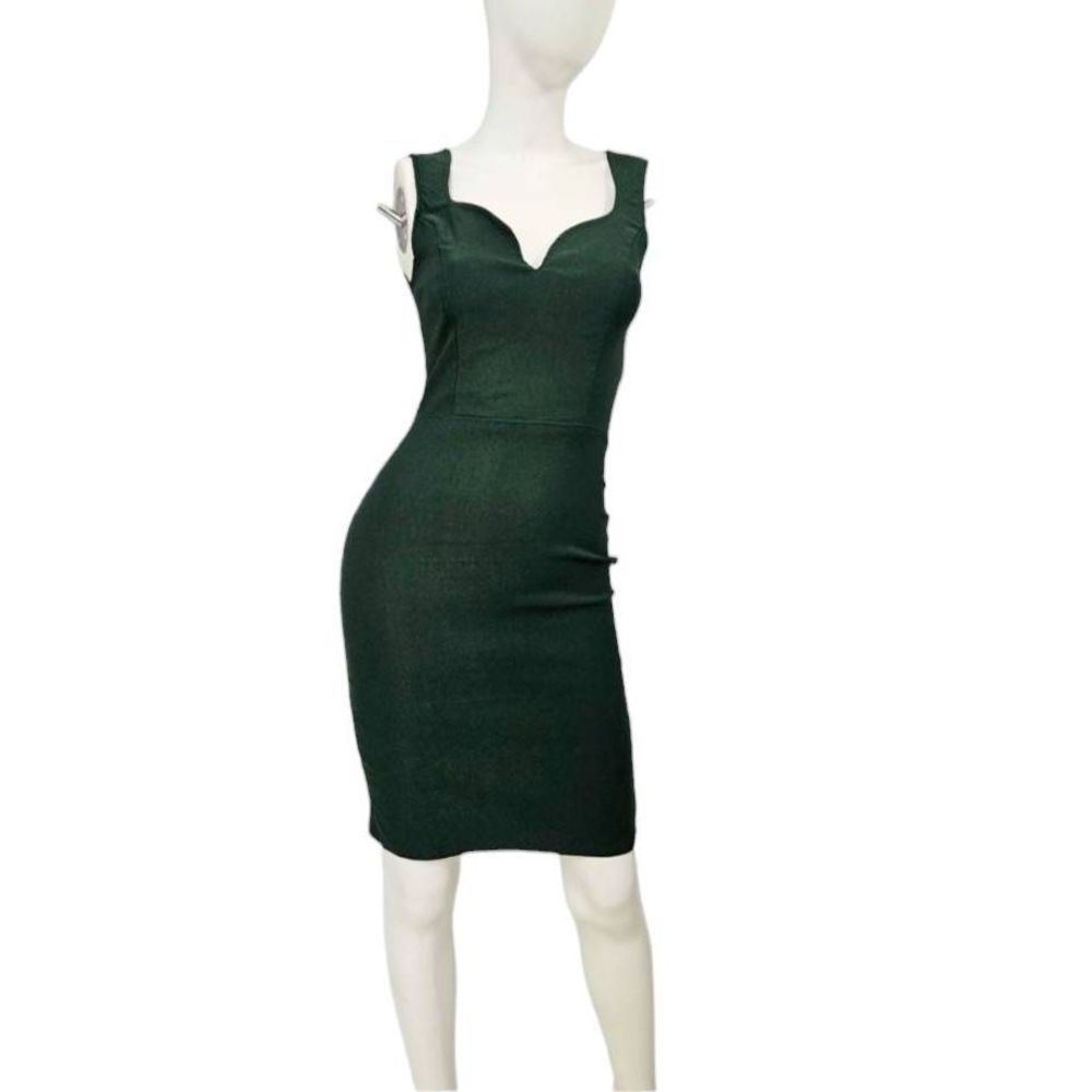 Charlotte Russe Emerald Green Bodycon Dress Medium - Picture 2 of 8